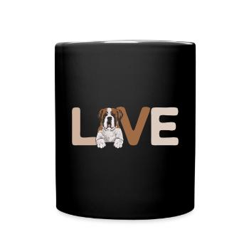 St. Bernard St. Bernard Dog Dog - Full Colour Mug - black - Front