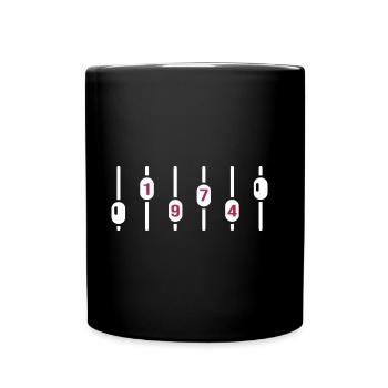 1974 Anniversaire DJ Anniversaire Ingénieur du son Disco - Mug uni - noir - Devant