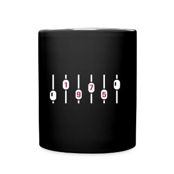 1975 Birthday DJ Anniversary Sound Engineer Disco - Full Colour Mug - black - Front