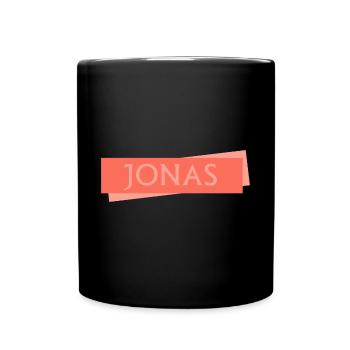 Bouclier Jonas - Mug uni - noir - Devant