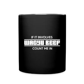 Wagyu Beef Lover Marbling Fat - Mug uni - noir - Devant