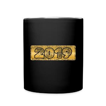 Year: 2019 - Full Colour Mug - black - Front