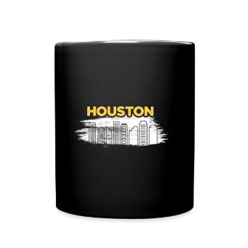 Conception de la ligne d’horizon de Houston pour les fiers résidents de Houston - Mug uni - noir - Devant