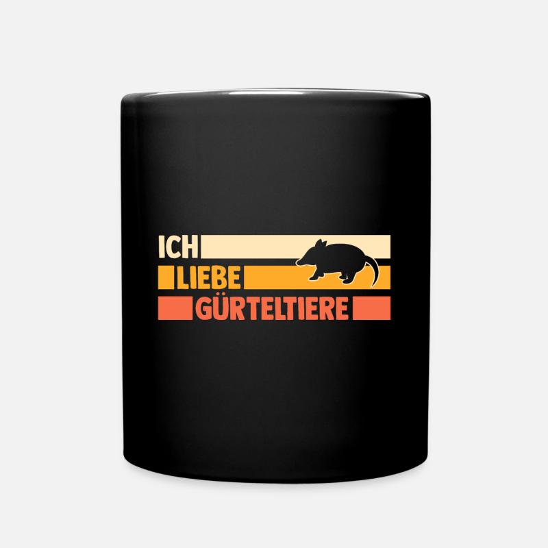 Gürteltier - Tasse einfarbig - Schwarz