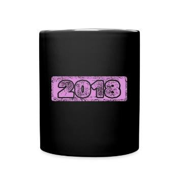 2018 - Full Colour Mug - black - Front