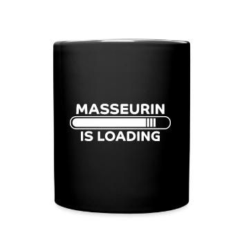 Masseurin Spruch Beruf Massage Masseurin Geschenk - Tasse einfarbig - Schwarz - Vorne