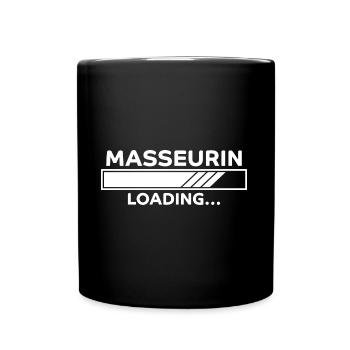 Masseurin Spruch Beruf Massage Masseurin Geschenk - Tasse einfarbig - Schwarz - Vorne