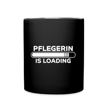 Pflegerin Spruch Pflegekraft Pflegerin Geschenk - Tasse einfarbig - Schwarz - Vorne