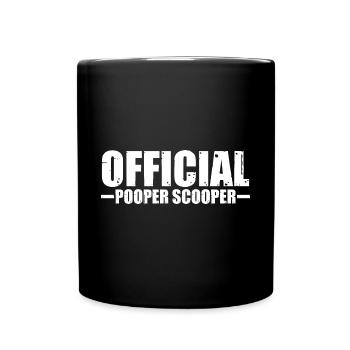Official Pooper Scooper 37 - Tasse einfarbig - Schwarz - Vorne