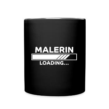 Malerin Spruch Malermeister Beruf Malerin Geschenk - Tasse einfarbig - Schwarz - Vorne