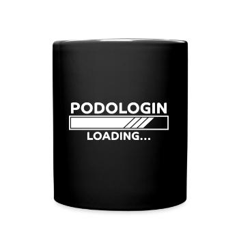 Podologin Spruch Fußpflegerin Podologin Geschenk - Tasse einfarbig - Schwarz - Vorne