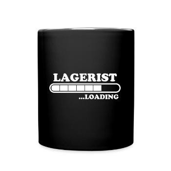 Lagerist Spruch Logistik Lustige Lagerist Geschenk - Tasse einfarbig - Schwarz - Vorne