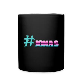 Hashtag Jonas - Tasse einfarbig - Schwarz - Vorne