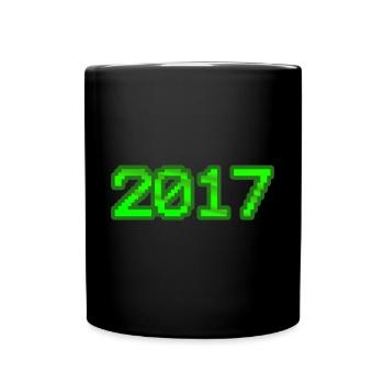 Jahr 2017 - Tasse einfarbig - Schwarz - Vorne