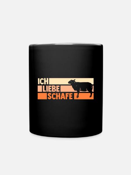 Landwirt Schäfer Bauernhof Schafe - Tasse einfarbig - Schwarz