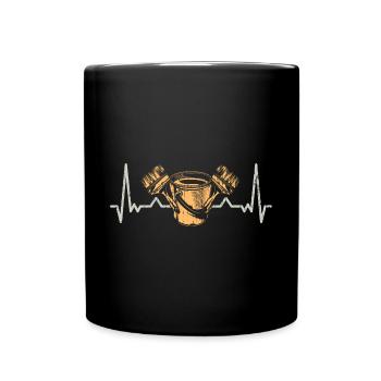 Retro House Painting Heartbeat A Professional - Full Colour Mug - black - Front