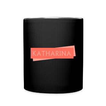 First name Katharina - Full Colour Mug - black - Front
