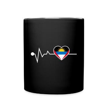Antigua and Barbuda flag - Full Colour Mug - black - Front