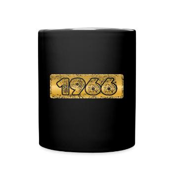 Zahl 1966 - Tasse einfarbig - Schwarz - Vorne