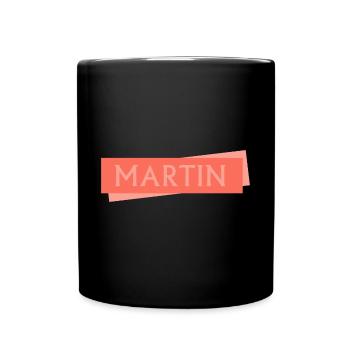 Prénom Martin - Mug uni - noir - Devant