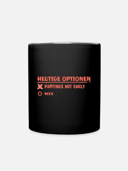 Emily Emily - Tasse einfarbig - Schwarz