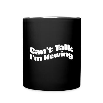 Ne peut pas parler en miaulant la langue faciale drôle de mème - Mug uni - noir - Devant