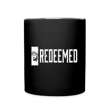 Redeemed Religious Christian Jesus Holy Cross - Full Colour Mug - black - Front