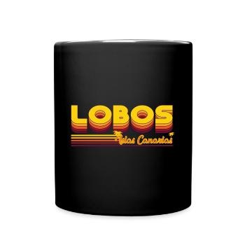 Lobos Kanarische Insel Design - Tasse einfarbig - Schwarz - Vorne