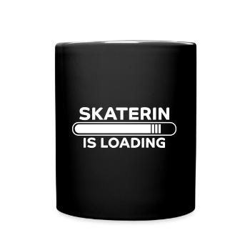 Skaterin Spruch Skating Lustiges Skaterin Geschenk - Tasse einfarbig - Schwarz - Vorne