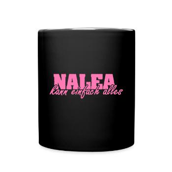 Geschenk für Nalea - Tasse einfarbig - Schwarz - Vorne