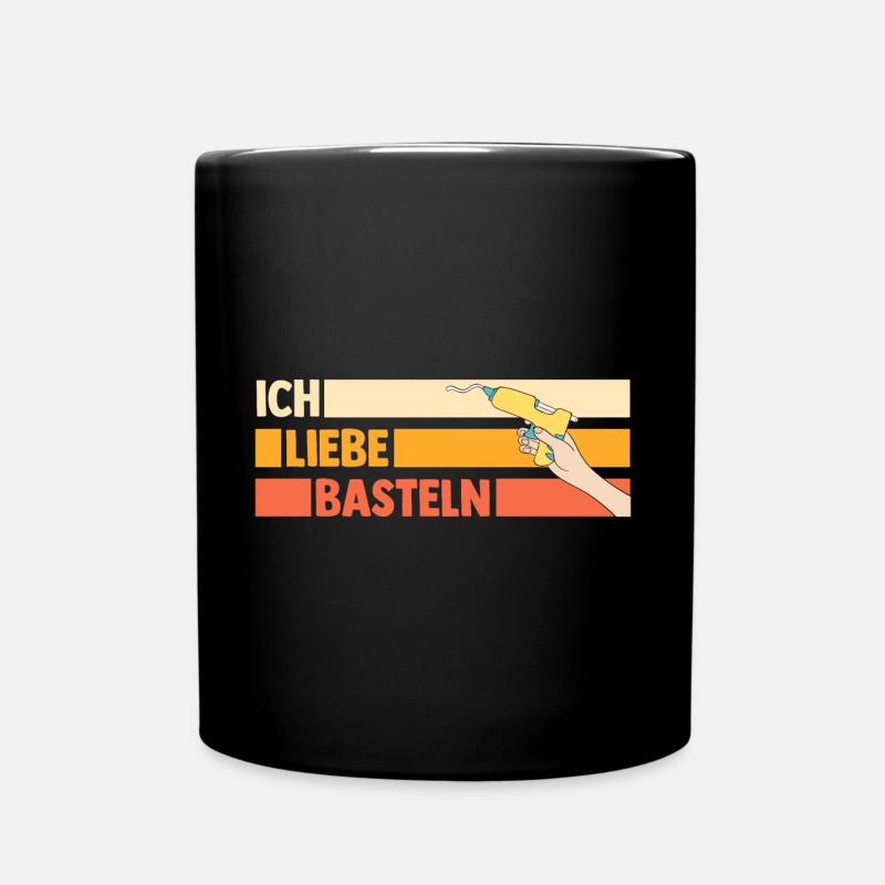 Bastler Bastelunterricht Basteln - Tasse einfarbig - Schwarz
