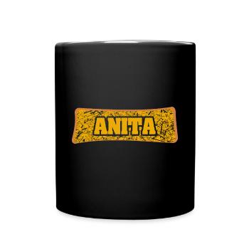 Heirat Anita - Tasse einfarbig - Schwarz - Vorne