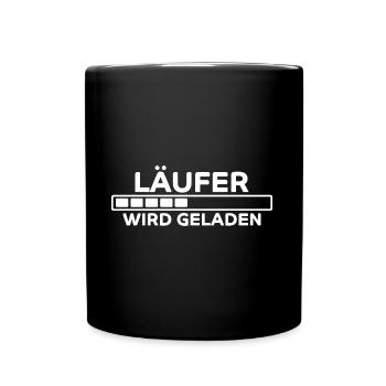 Läufer Spruch Fun Laufen Lustiges Läufer Geschenk - Tasse einfarbig - Schwarz - Vorne