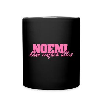 Geschenk für Noemi - Tasse einfarbig - Schwarz - Vorne