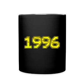 Nerd 1996 - Tasse einfarbig - Schwarz - Vorne