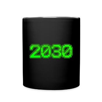 2030 2030 - Tasse einfarbig - Schwarz - Vorne