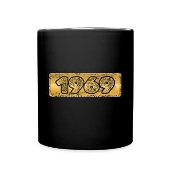Jahreszahl 1969 - Tasse einfarbig - Schwarz - Vorne