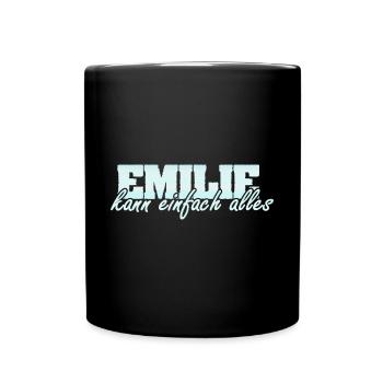 Emilie - Tasse einfarbig - Schwarz - Vorne