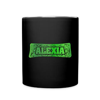 Alexia als Vorname - Tasse einfarbig - Schwarz - Vorne