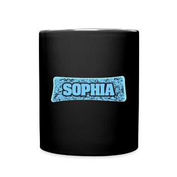 Name Sophia - Full Colour Mug - black - Front