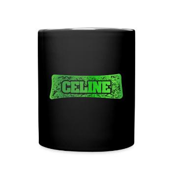 Céline comme prénom - Mug uni - noir - Devant