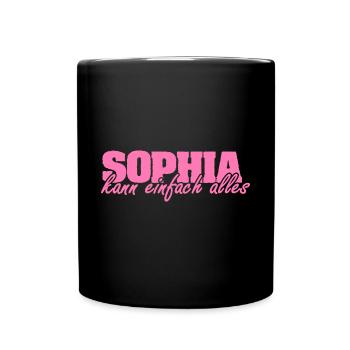 Gift for Sophia - Full Colour Mug - black - Front