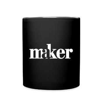 maker - Tasse einfarbig - Schwarz - Vorne