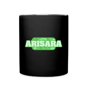 Geschenk für Arisara - Tasse einfarbig - Schwarz - Vorne