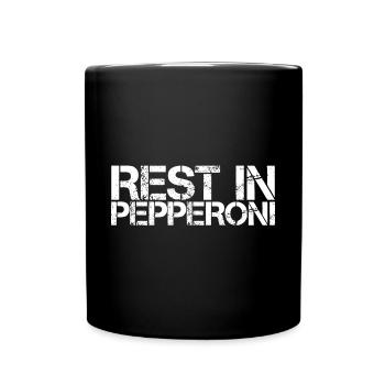 Repos dans le pepperoni 3 - Mug uni - noir - Devant