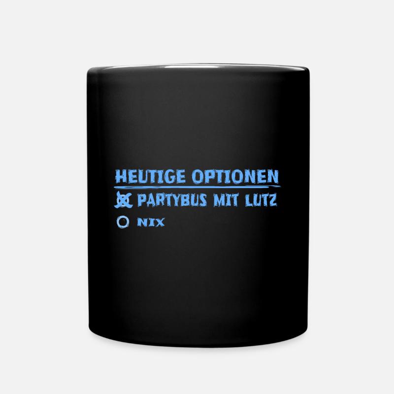 lutz als Vorname - Tasse einfarbig - Schwarz