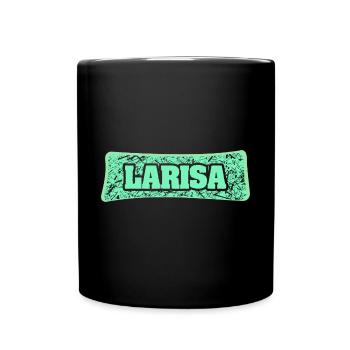 Nom de naissance Larisa - Mug uni - noir - Devant