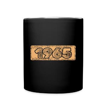 Zahl 1965 - Tasse einfarbig - Schwarz - Vorne