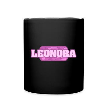 Geschenk für Leonora - Tasse einfarbig - Schwarz - Vorne