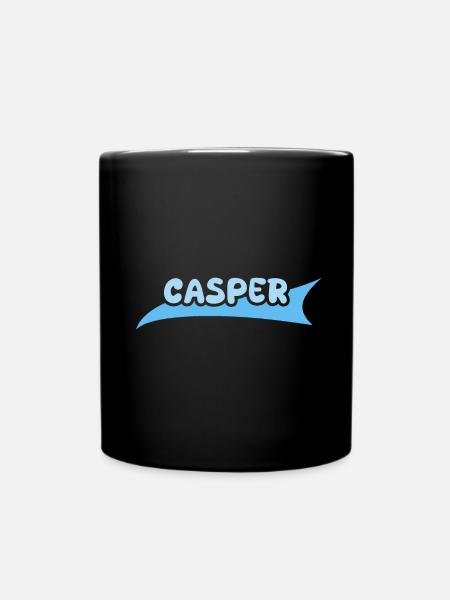 Vorname Casper - Tasse einfarbig - Schwarz